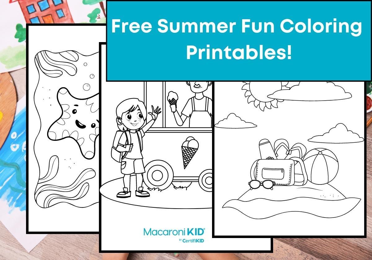 Free Summer Fun Printable Coloring Pages | Macaroni KID Chesapeake
