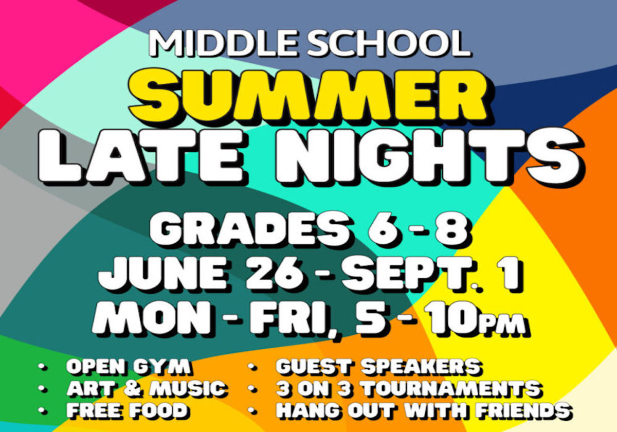 Summer Teen Nights for Middle and High Schoolers