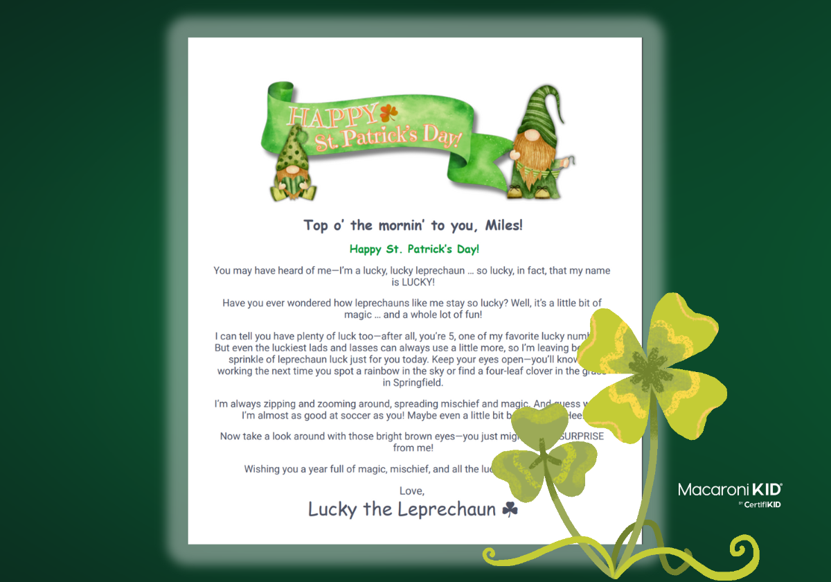 st patricks day kid surprises