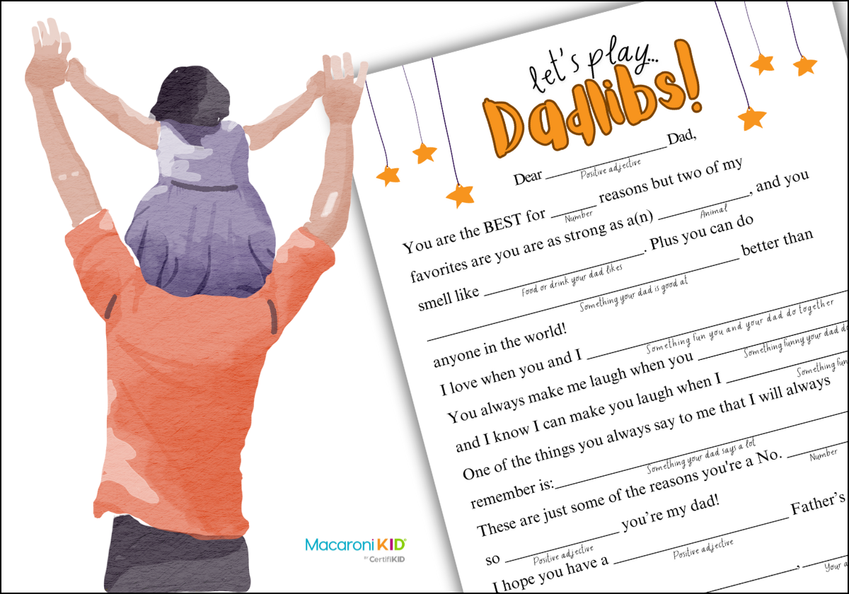 Dad-tastic Fun! Get Our Free DADLibs Printable For Father's Day ...