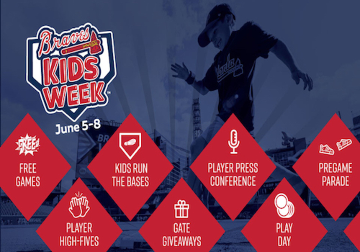 Atlanta Braves Kids Week is June 5-8 Macaroni KID Alpharetta-Roswell-Milton