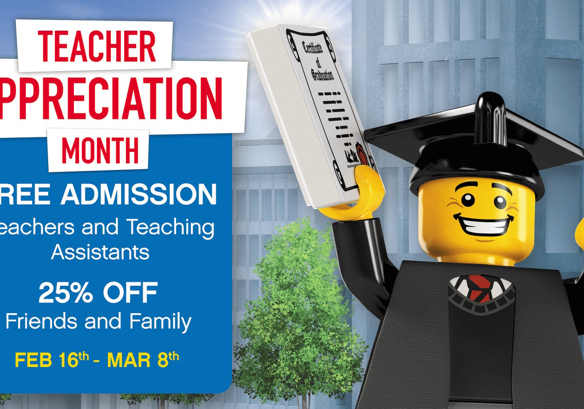 Educators FREE at LEGOLAND® Atlanta during Teacher Appreciation Days