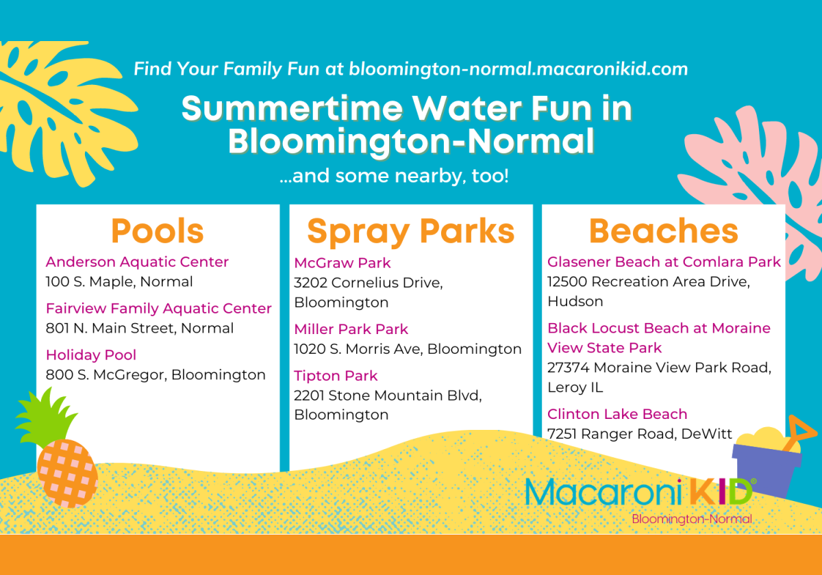 Pools, Spray Parks, and Beaches In and Around Bloomington - Normal