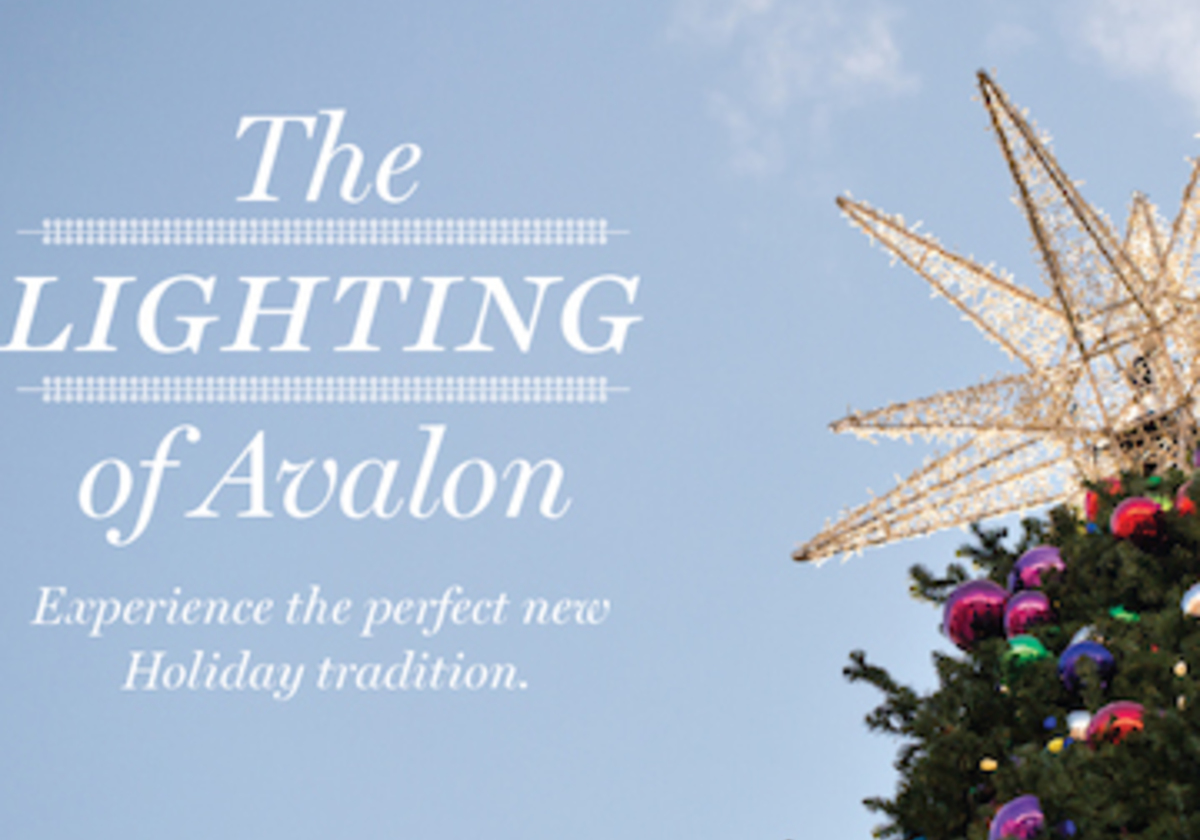 UPDATED!! Avalon Tree Lighting and Festive Activities Nov. 24th