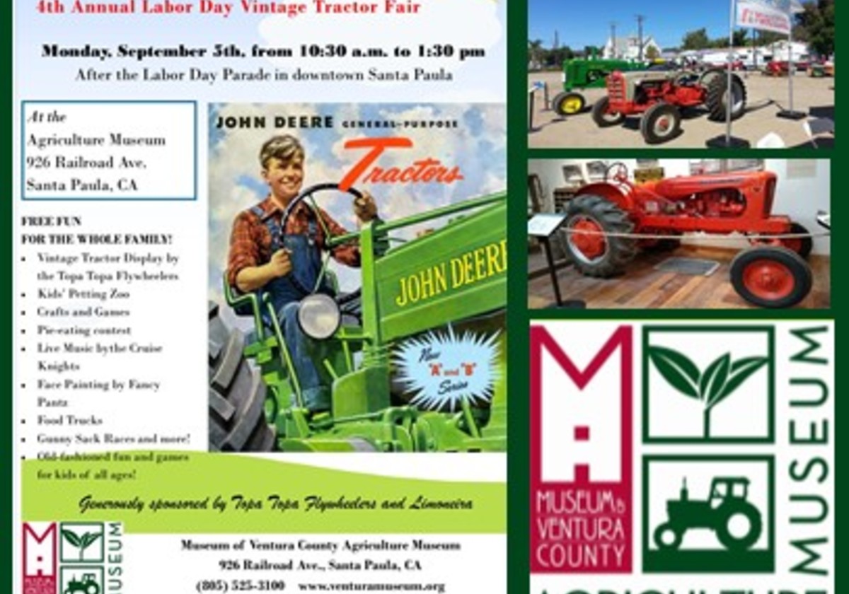 CELEBRATE LABOR DAY IN SANTA PAULA WITH A PARADE & TRACTOR FAIR