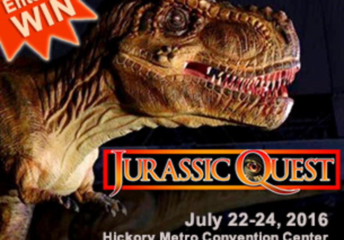 Jurassic Quest Dinosaur Expo TICKET GIVEAWAY Macaroni KID Hickory