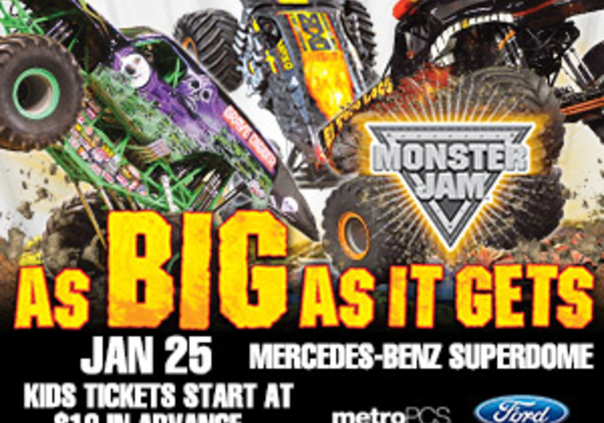 Ticket Giveaway Monster Jam coming to New Orleans January 25