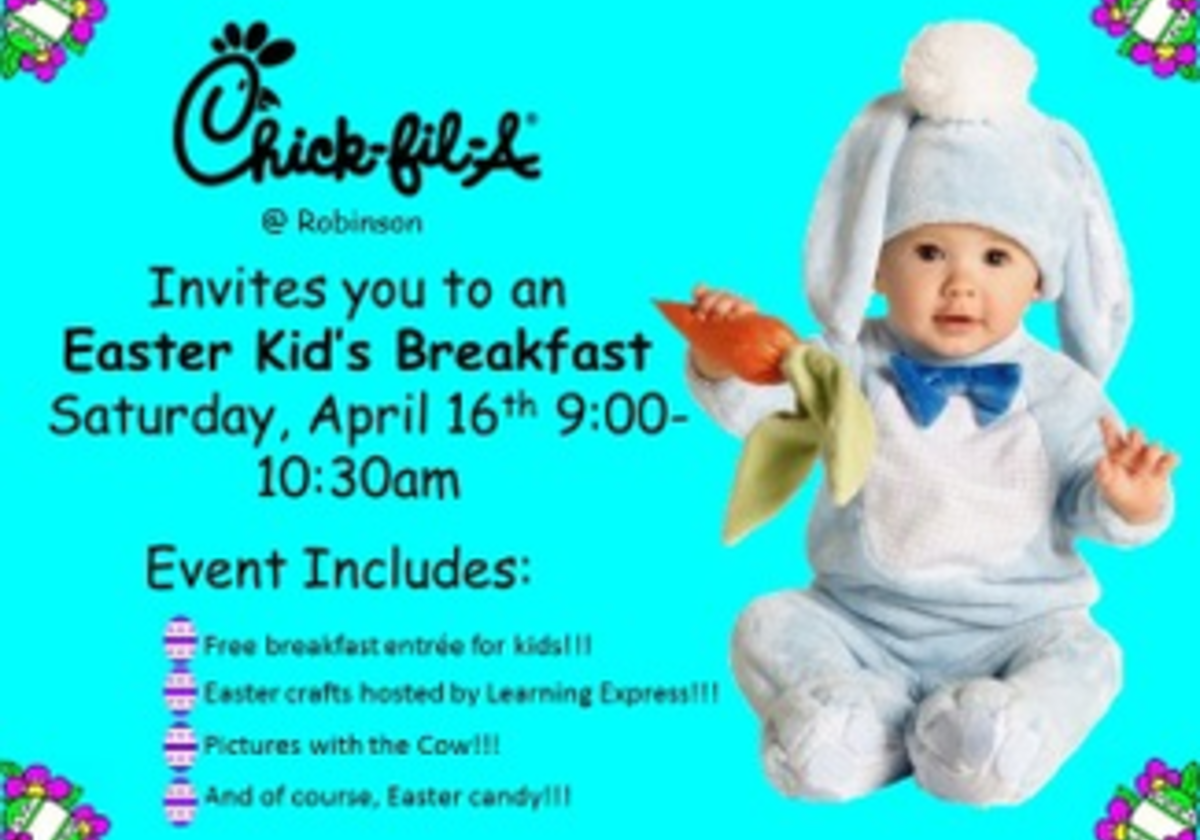 Chick Fil A Easter Cow Breakfast! Macaroni KID Pittsburgh West