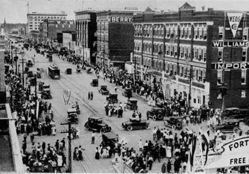 1922 Bridge Celebration in Downtown Fort Smith