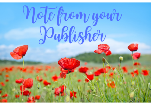Note from Your Publisher