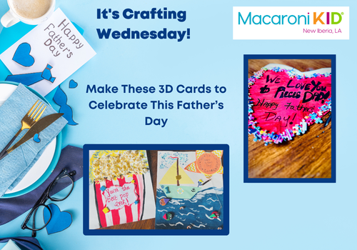 Blue background with happy father's day cards