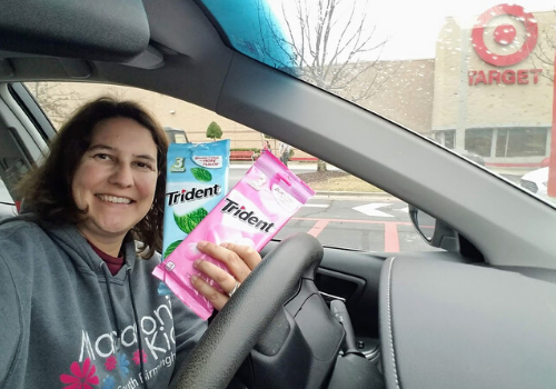 TRIDENT Gum is a great stress buster and helps this mom get through those January back to the grind moments