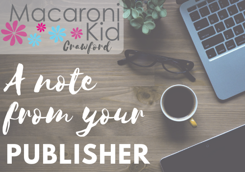 A note from your publisher