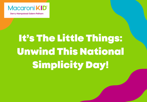 Unwind on National Simplicity Day