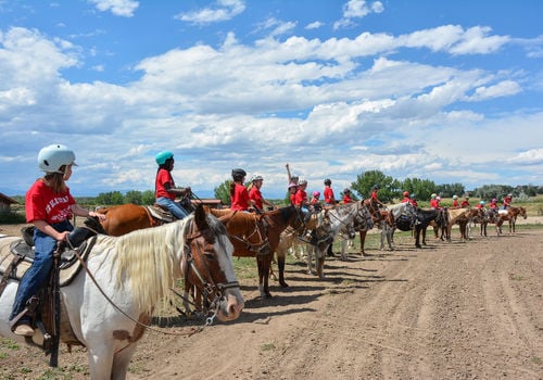 Horse camp at Big Horn Stables