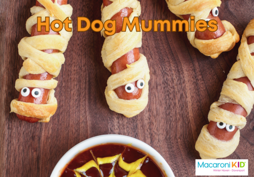 Hot dog mummies recipe