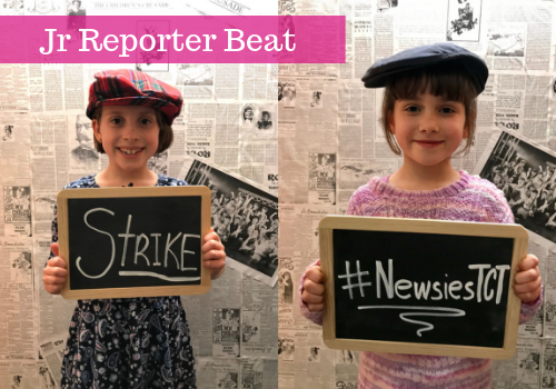 Macaroni Kid South Shore Boston Jr Reporters at Newsies at The Company Theatre for the Arts in Norwell MA