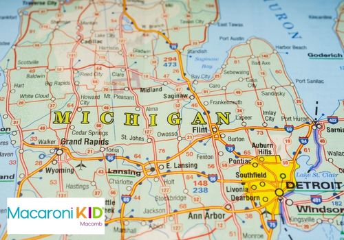 Map of Michigan state