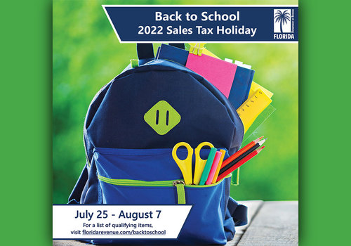 2022 Back to school sales tax holiday