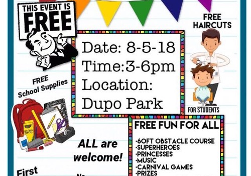 Back to school carnival event