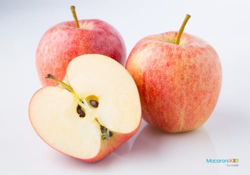 Fresh Apples on White Background