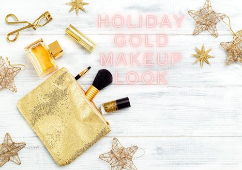 Holiday Gold Makeup Look