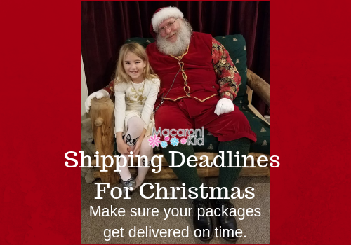 Shipping deadlines