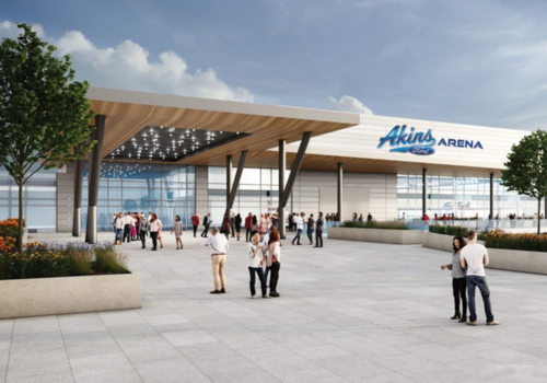 AI rendering of Akins Ford Arena