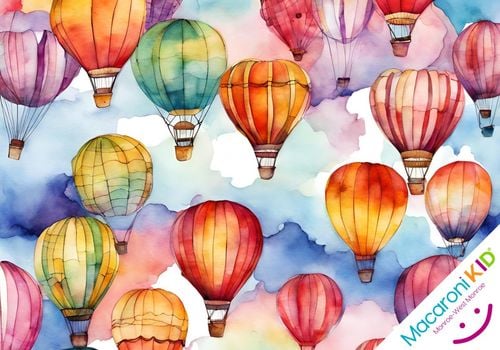 Hot Air Balloons in bright colors celebrating the new event, Chennault Fest 2024