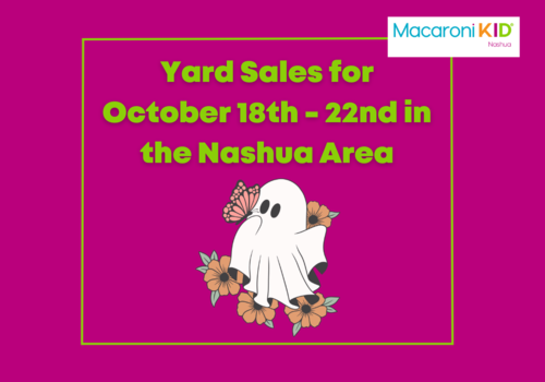 Yard Sales in Nashua, NH Area from October 18th - 22nd