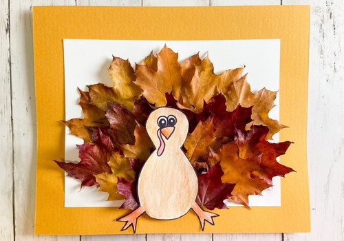 Fall Leaves Turkey Craft