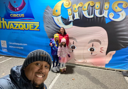Marisol's family At Circus Vazquez