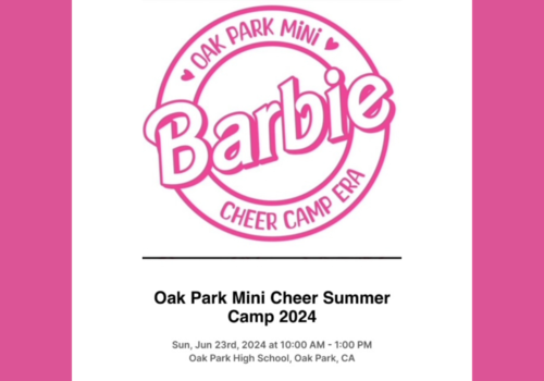 Oak Park Mini Cheer Summer Camp 2024, Sun, Jun 23, 2024 at 10:00 am - 1:00 pm at Oak Park High School, Oak Park, CA