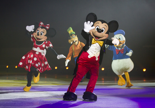 Mickey Mouse ice skating