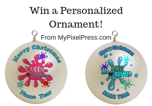 Personalized Christmas Ornament Giveaway from MyPixelPress.co