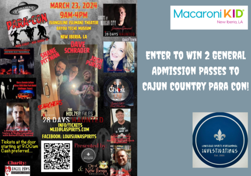Giveaway for first evet Cajun Country Para Con