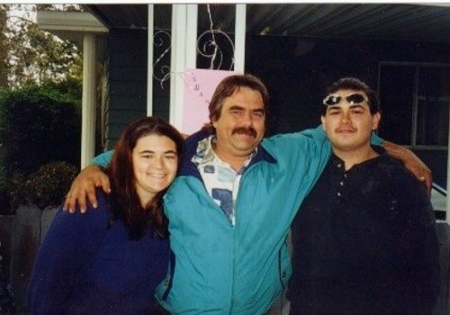 My dad Larry and brother Adam on my 21st birthday