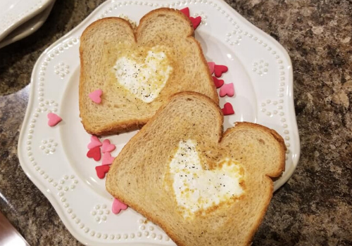 Valentine's Day breakfast