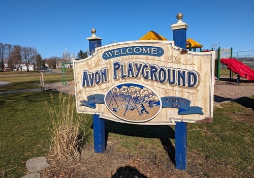 avon playground sign