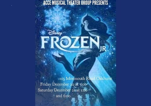 Frozen Jr ACCE Monmouth County Oakhurst New Jersey $10 tickets Kids Show Performance