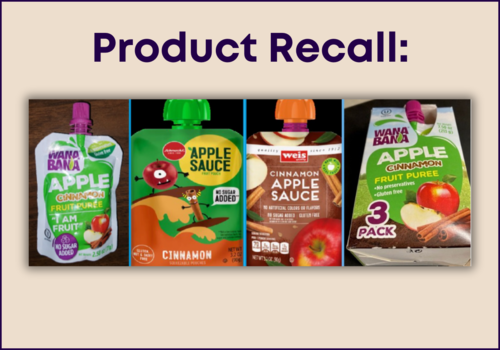 Product recall info