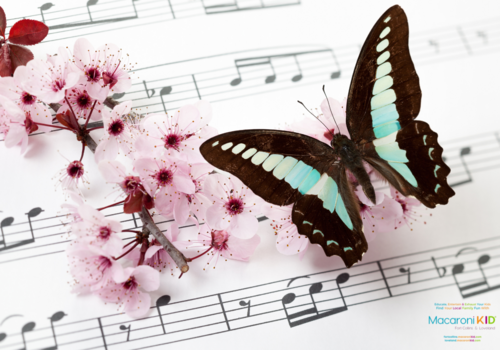Butterfly rose petals Springtime by Vivaldi copywrite free per Canva
