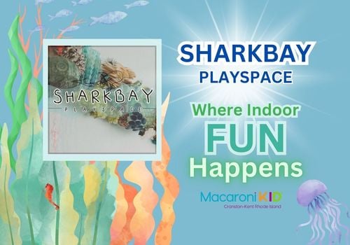 underwater scene with an ad for sharkbay playspace