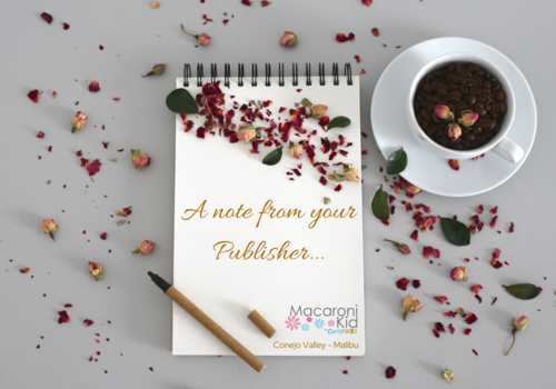 A note from your Publisher