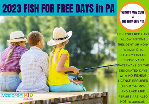 2023 Fish For Free Days in PA 