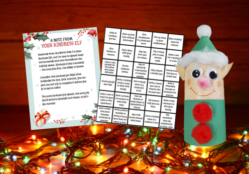 Kindness Elf with Random Acts of Kindness