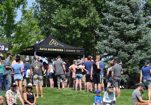 Ratio Beerworks vendor booth at beer festival