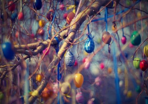 Easter Eggs on a tree