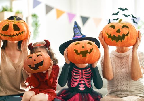 Family of Pumpkins Halloween