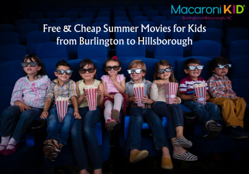 Free and Cheap Summer Movies for Kids from Burlington to Hillsborough